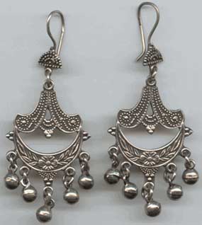 Bedouin-Style Silver Earrings (SE003)